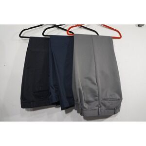 Dockers Individual Fit Khakis Pants Mens 34x29 Blue Gray Black lot of 3